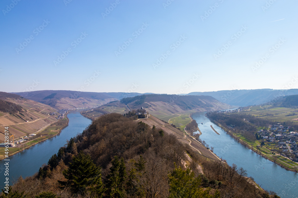 Obraz premium View of the Moselle River in Germany