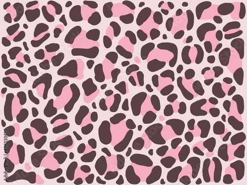 Fond motifs léopard. Répétition de textures rose