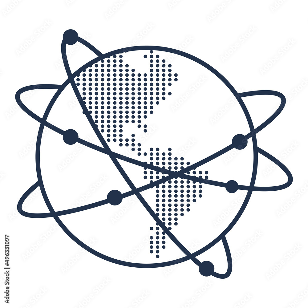 network around earth planet network around earth planet