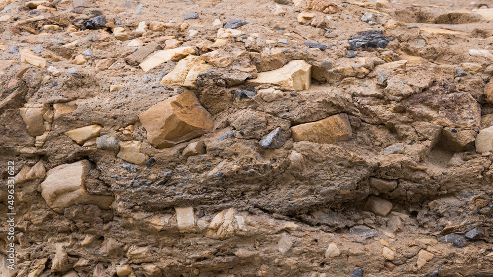 Abstraction stone on Mosaic Canyon in Death Valley Abstraction stone on Mosaic Canyon in Death Valley