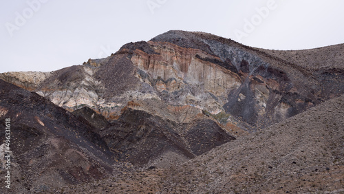 Colorful patterns on mountains in Death Valley