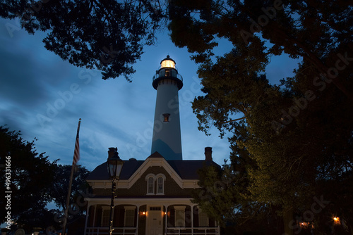 Lighthouse on Jekyll Island photo