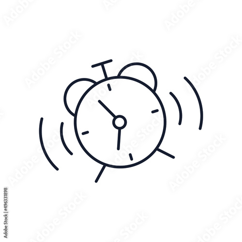 Alarm icons  symbol vector elements for infographic web