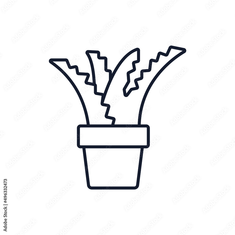 Flower in Pot icons symbol vector elements for infographic web Flower in Pot icons symbol vector elements for infographic web
