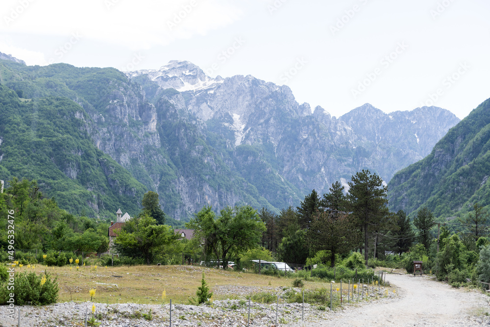Shot of Theti National park in Albania