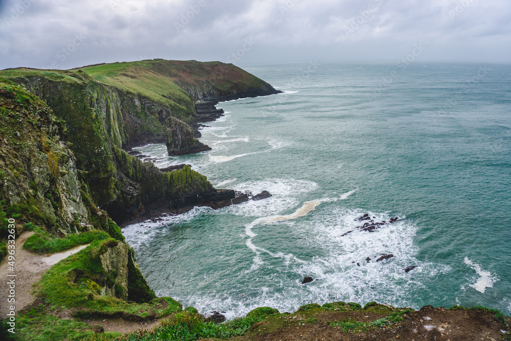 Irlandia, Cliffs of Moher - obrazy, fototapety, plakaty 