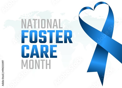 vector graphic of national foster care day good for national foster care day celebration. flat design. flyer design.flat illustration.