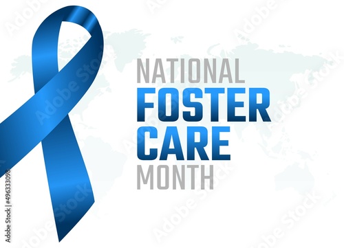 vector graphic of national foster care day good for national foster care day celebration. flat design. flyer design.flat illustration.