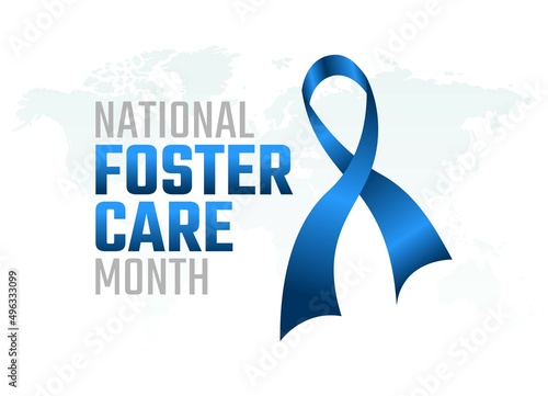vector graphic of national foster care day good for national foster care day celebration. flat design. flyer design.flat illustration.