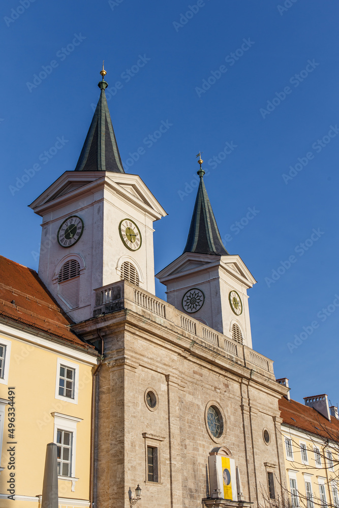Kloster und St, Quirinus Kirche in Tegernsee, Bayern, Deutschland
