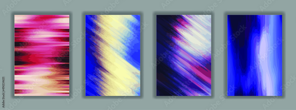 Colorful background illustration. Abstract gradient artwork. Minimal flat style