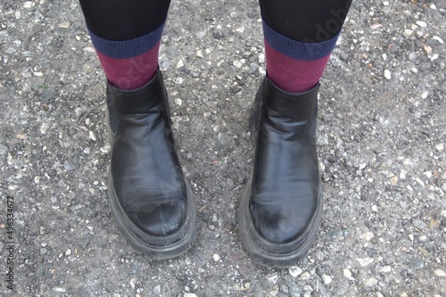 Photo of a girl s boots