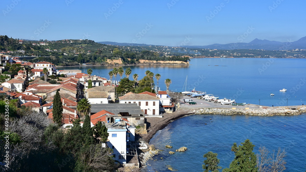 Fototapeta premium port in Koroni village in Greece,Peloponnese island