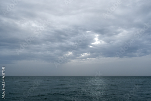 clouds over sea