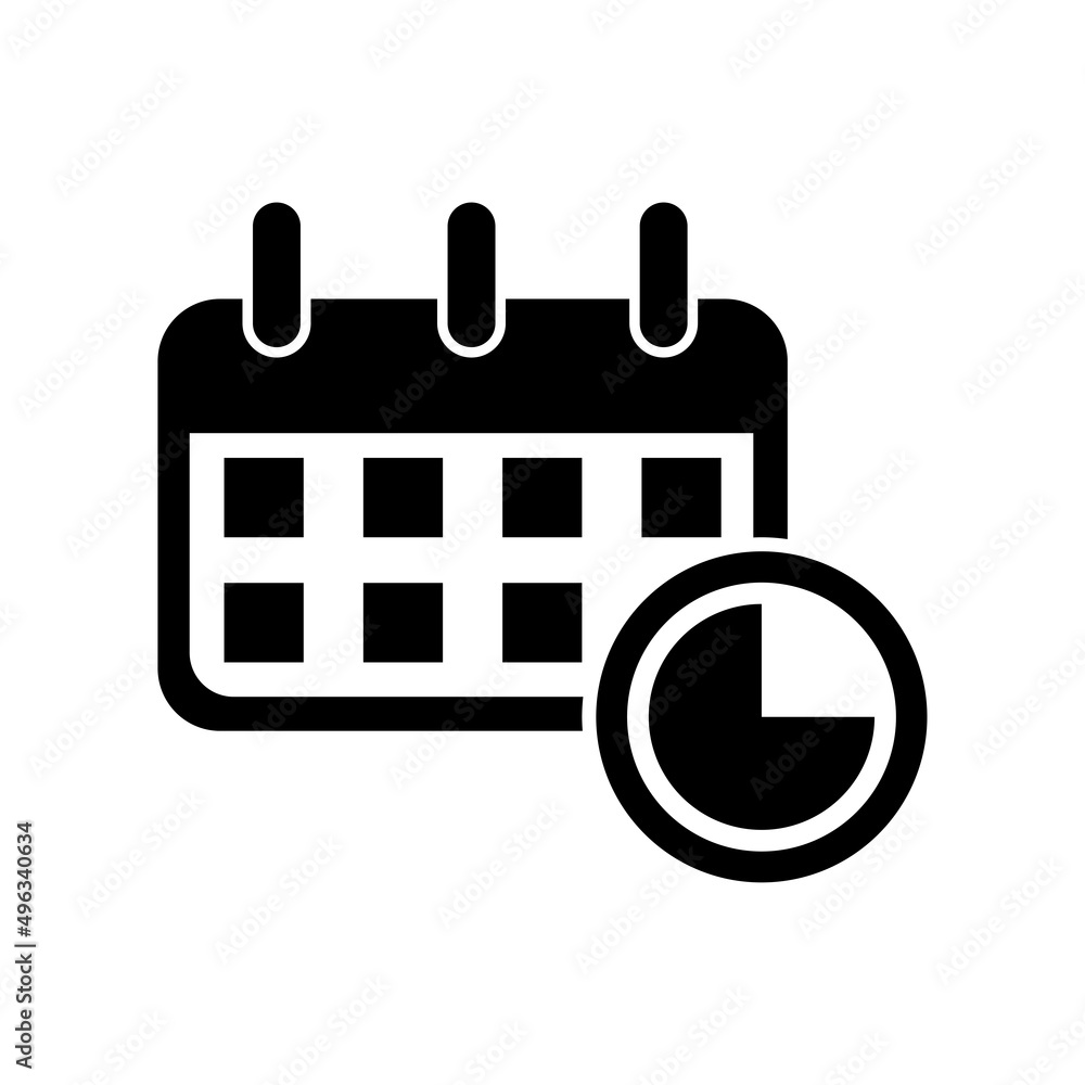 calendar icon vector. date and time symbol calendar icon vector. date and time symbol