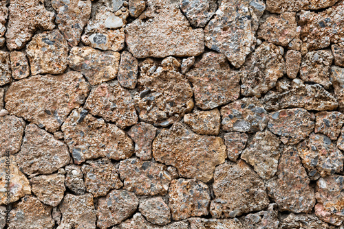 Close up of old stone wall