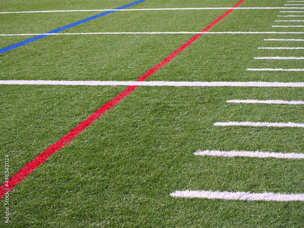 Obraz premium American football lines