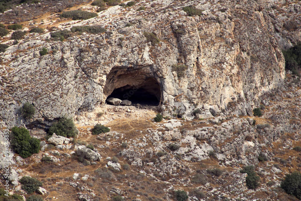 The cave near Beit-Shemesh, Israel