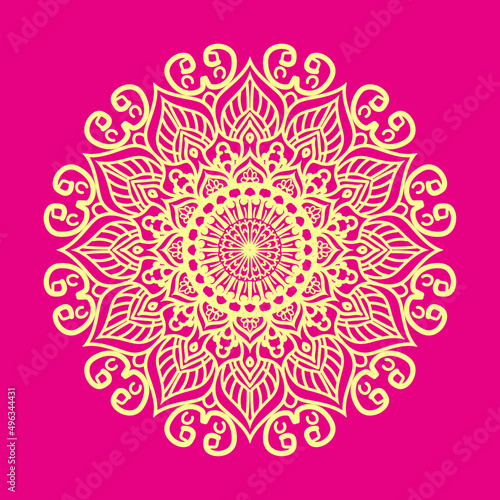 luxury ornamental mandala background design,pattern in form of mandala for Henna, Mehndi, tattoo, decoration. Decorative ornament in ethnic oriental style. Coloring book page
