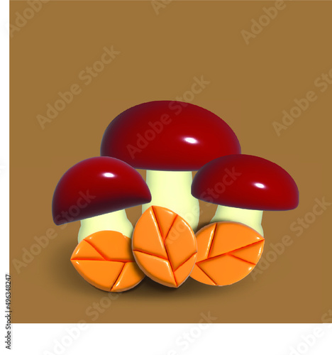 illustration of mushrooms