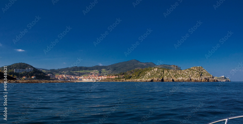 Panorámica del pueblo pesquero vasco de Lekeitio. Basque Country.