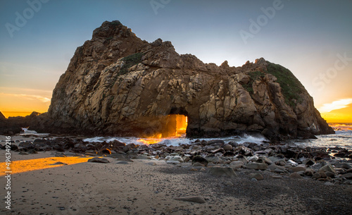 Sun Set at Pfeiffer Beach Big Sur, CA