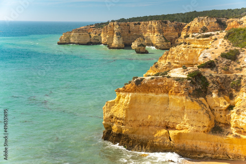 Natural caves and beach, Algarve Portugal