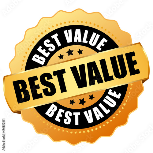 Best value gold icon