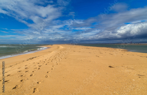 Empty beach in Albufeira