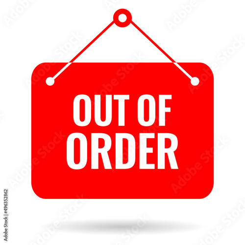 Out of order vector sign