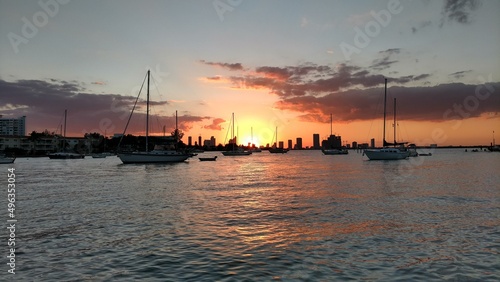 sunset in the harbor © Courtney