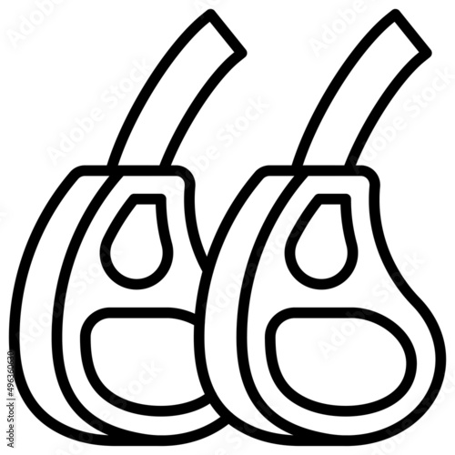 Lamb icon, Passover related vector illustration