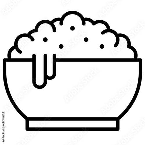 Charoset icon, Passover related vector illustration