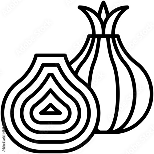 Onion icon, Passover related vector illustration