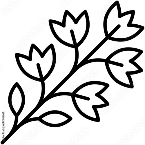 Parsley icon, Passover related vector illustration