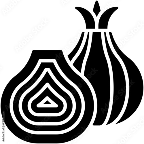 Onion icon, Passover related vector illustration