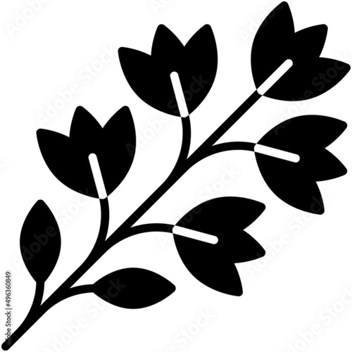 Parsley icon, Passover related vector illustration
