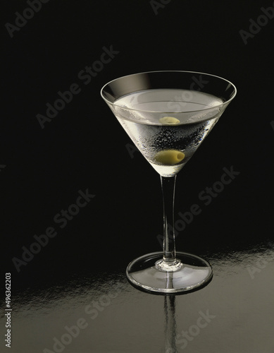 Close-up of a martini