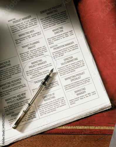 Close-up of a fountain pen on a newspaper