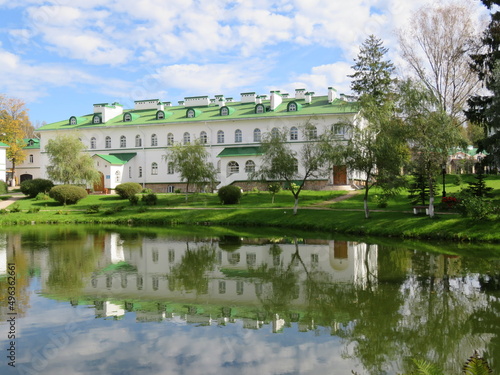 The monastery in the village of Elizarovo The Pskov region. Since 2000, the ancient monastery was restored and began to revive as a women's monastery.
