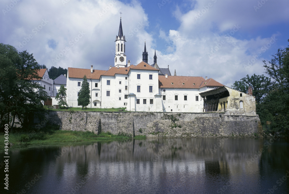 Facade of Vyssi Brod Monastery, Vyssi Brod, Czech Republic Facade of Vyssi Brod Monastery, Vyssi Brod, Czech Republic