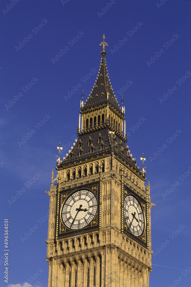 High section view of a clock tower, Big Ben, London, England High section view of a clock tower, Big Ben, London, England