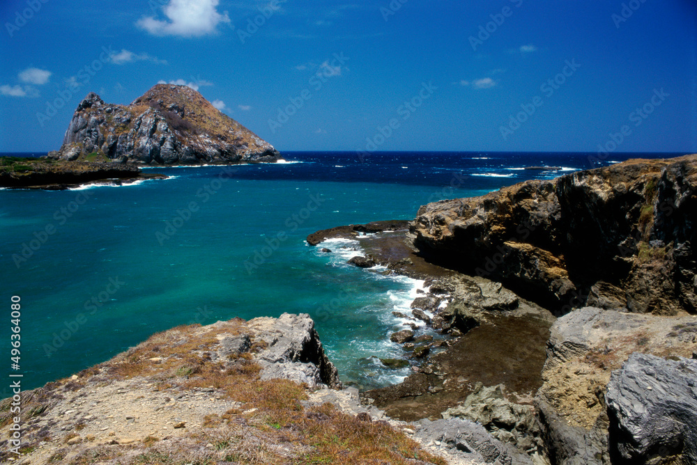 Rock formation on the coast, Sueste Bay, Fernando De Noronha, Brazil Rock formation on the coast, Sueste Bay, Fernando De Noronha, Brazil