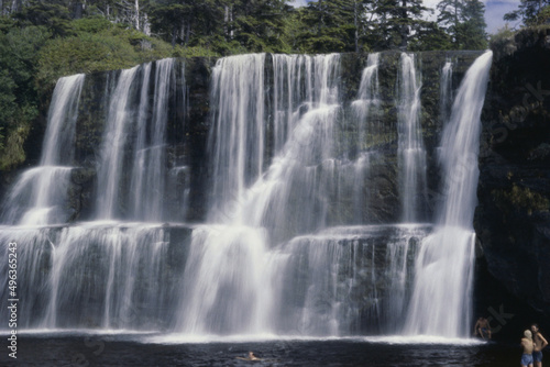 Tsusiat Falls, Pacific Rim National Park, British Columbia, Canada photo