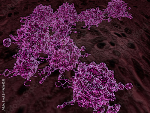 Close-up of cancer cells photo