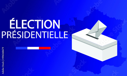 french presidential election 2022 illustration	