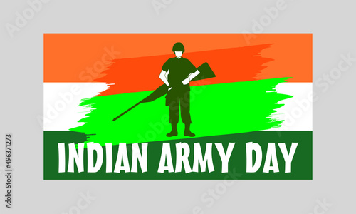 Indian army day. People saluting and celebrating victory of Indian army on republic day independence day