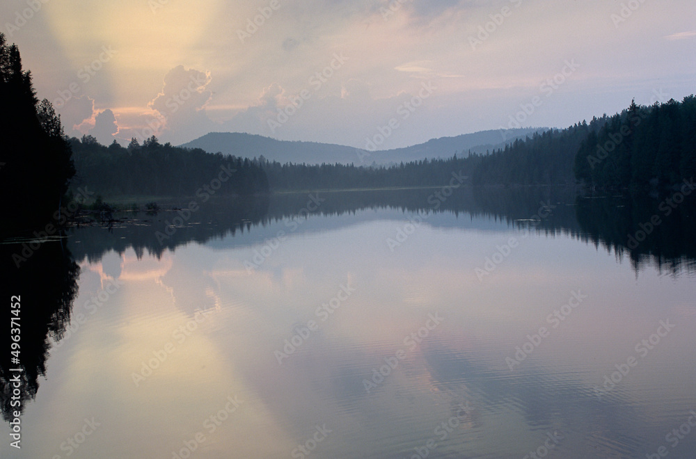 Sunrise over a lake Sunrise over a lake
