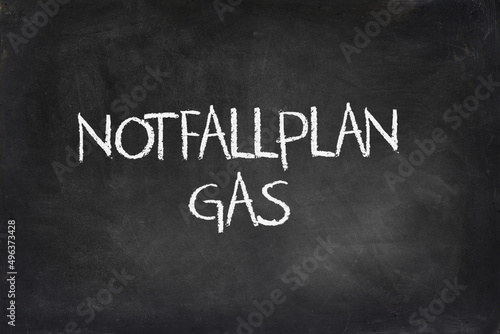 Notfallplan Gas, Mockup, Kreidetafel