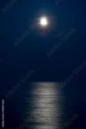 Moonbeam on lake Ontario